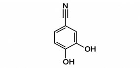 3,4-Dihydroxybenzonitrile chemical structure with CAS 17345-61-8